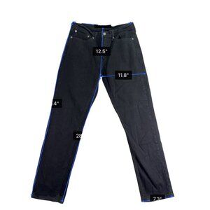 Levis Mens Black Cotton Stretch 541 Athletic Fit Jeans Classic Style Sz W34 L34